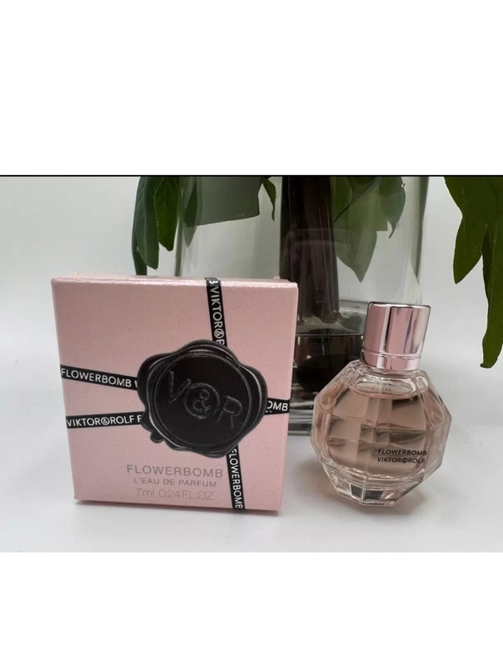 Fragrance bottle with box. Mini